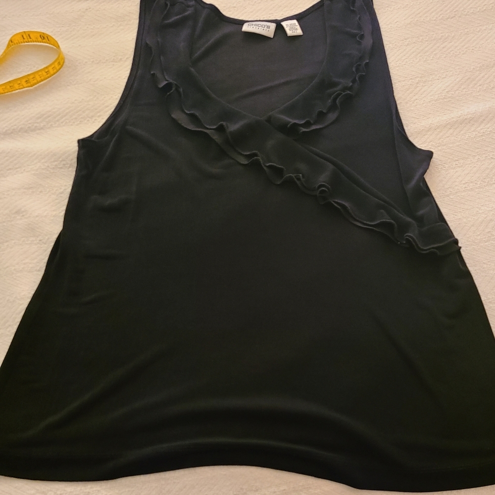 Chicos Tracelers Size 3 Black Shell
